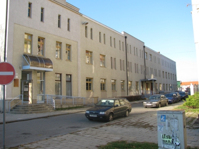 Budova někdejšího VÚO v Třebízského ulici, dnes státní archiv